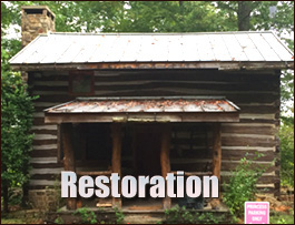 Historic Log Cabin Restoration  Ansonville, North Carolina